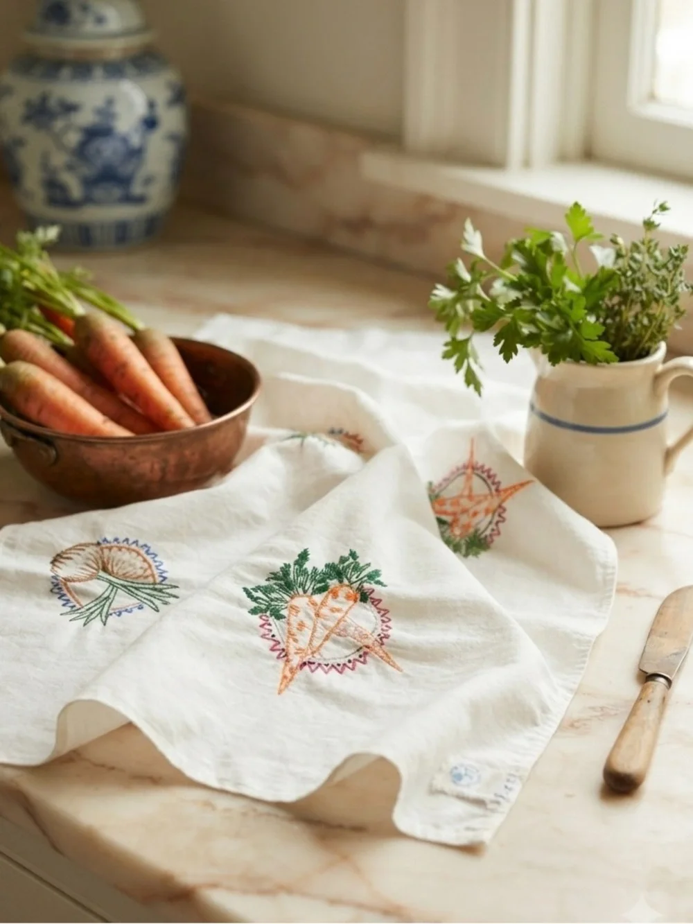 Vintage St. Mary's Flour Sack Tea Towel